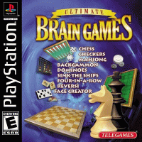 Ultimate Brain Games Playstation US box art